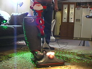 VACUUMING WITH A SEXY VINTAGE KIRBY. (